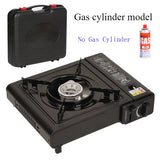Outdoor Cassette Gas Stove Dual Purpose Portable Gas Barbecue Furnace Picnic Stove Camping Gas Cooking Utensils