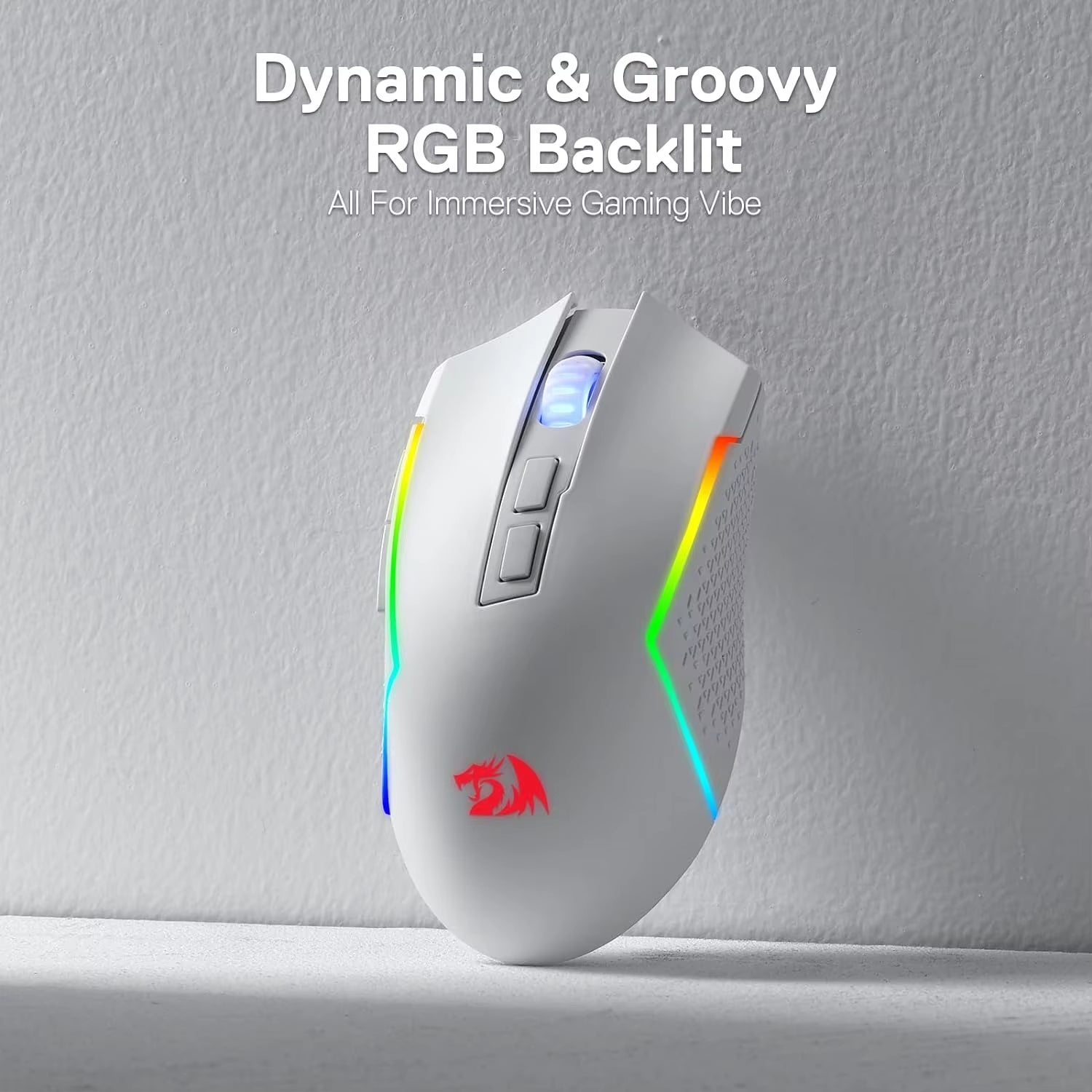 M693 Wireless/Wired BT & 2.4G Bluetooth Gaming 8000 DPI Mouse 3-Mode Connection RGB Backlight for Pc/Mac/Laptop