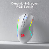M693 Wireless/Wired BT & 2.4G Bluetooth Gaming 8000 DPI Mouse 3-Mode Connection RGB Backlight for Pc/Mac/Laptop