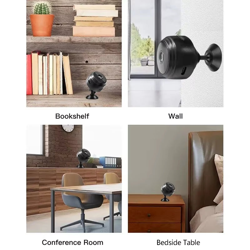 A9 Mini HD 720P Smart Security Camera with Wifi Remote Monitoring Capability Home Surveillance Camera