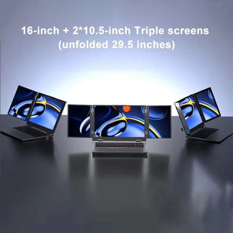 GLF-3P Triple Screen Gaming Laptop 16+10.5+10.5‘’ Touchpad  Core I7 Computer 1260P 64GB RAM 2TB Fingerprint+Face Laptops