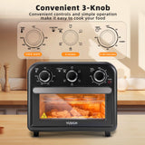 1300W 6-In-1 Air Fryer Toaster Oven, 13QT Convection Oven for Baking & Air Frying, Stainless Steel