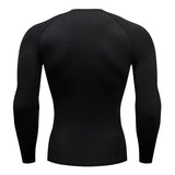 Men Running Compression T-Shirt Long Sleeves Sport Tees Gym Fitness Sweatshirt Male Jogging Tracksuit Homme Athletic Shirt Tops