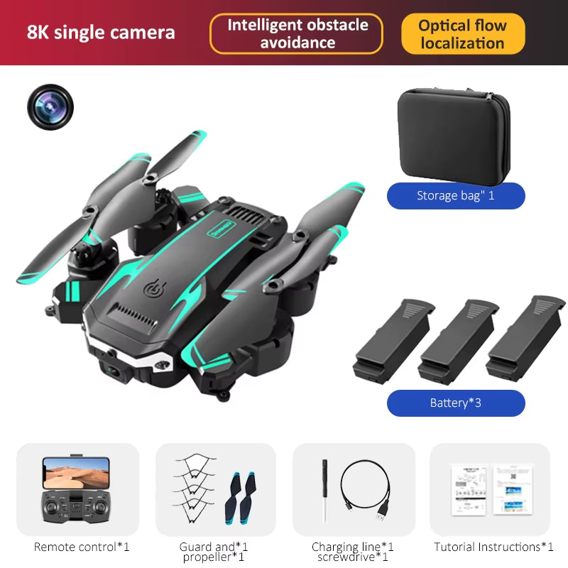 G6 PRO Drone 8K 5G GPS Drone Professional HD Aerial Photography Obstacle Avoidance Drone Four-Rotor Helicopter RC Distance 5000M