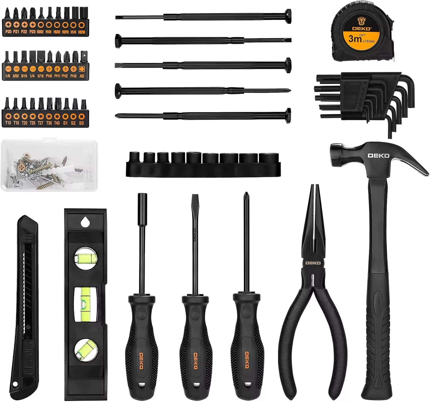 148-Piece Home Repair Tool Kit and Toolbox Set