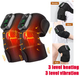 Eletric Heating Knee Massage Instrument Cordless Hot Compress Vibrator Knee Pad Joint for Elbow Leg Brace Care Muscle Relaxation