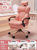 Aesthetic Low Price Kawaii Office Chair Back Cushion White Luxury Girls Gaming Chair Office Furniture