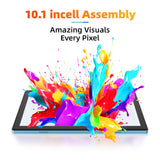 2025 10-Inch Android 14 Tablet with Keyboard, 12GB RAM, 512GB Storage, 7000mAh Battery, 5G Wi-Fi, Bluetooth, HD IPS Display