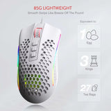 M808 Storm Lightweight RGB LED USB Gaming Mouse 12,400 DPI Optical Sensor 7 Programmable Buttons Precise Regist