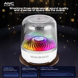 Wireless Bluetooth Speakers Portable Loudspeaker Panoramic Surround Sound Effec Subwoofer Outdoor Mini Small Speaker LED Lights