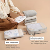 3/5 Pcs Compression Packing Cubes Zipper Luggage Organizer Travel Essentials Carry-On Suitcase Storage | 24-Hour Shipping