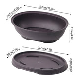 Rectangular Bonsai Training Pots Plastic Flowerpot with Drainage Tray Succulent Plants Pot Bonsai Plants Growing Pots Home Decor