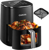 6QT Air Fryer with Viewing Window, 12 Presets, 1700W Fast Cooking, Max 400℉ Crisping, Large Nonstick Basket