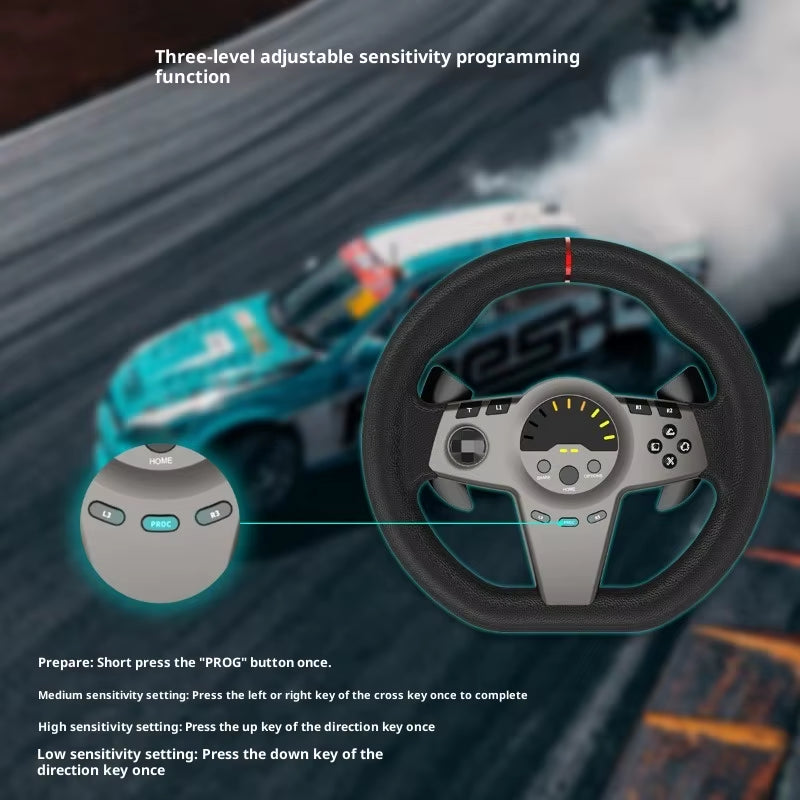 270 Degree Racing Wheel for PC PS4 Xbox One Switch with Hall Effect Linear Pedals Game Steering Wheel Simulator Controller