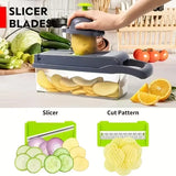 16-In-1 Slicer for Kitchen - Vegetable Chopper, Onion Potato Food Veggie Fruit Slicer and Cutter with Container, Kitchen Gadgets