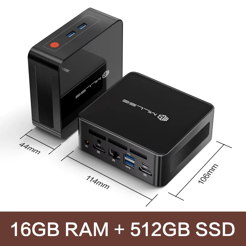 MLLSE G1 Pro Mini PC  Ryzen7 5700U DDR4 16GB RAM 512GB SSD Wifi6 BT5.2 Windows 11 Pro Mini Desktop Computer Gaming Work