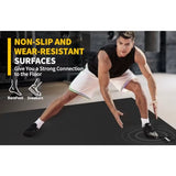 CAMBIVO Large Exercise Mat for Home Workout 8'X6'/7'X5'/6'X4' 7 Mm Extra Thick Exercise Mat for Home Gym Shoe-Friendly Non-Slip