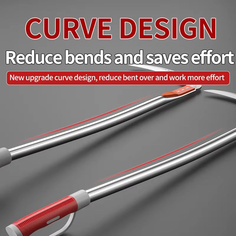 Manual Grass Sickle – Crack Weeding Tool for Roads, Long-Handle Agricultural Sickle for Grass Cutting and Gardening