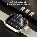 2025 New 4G Full Network Android Smart Watch SIM Card GPS WIFI Rotary Camera Multi Sport Mode Health Tracking Fitness Monitor