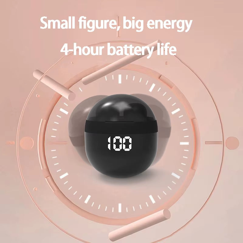 Super Bass Sleep Headphones Wireless Bluetooth Earphones with Mic Sports Earbuds Noise Reduction Mini HD Headset for Smart Phone