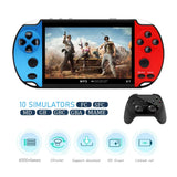 X7 4.3Inch Handheld Game Console IPS Screen Video Game Player HD Game Console Built-In 10000 Games for GBA GBC NES GBC