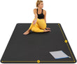 Extra Thick 8Mm Large Yoga Mat, Non-Slip & Eco-Friendly for Home Gym and Barefoot Exercise