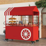 Stall Trolley Mobile Stall Snack Cart Display Stand Night Market Float Outdoor Market Stall