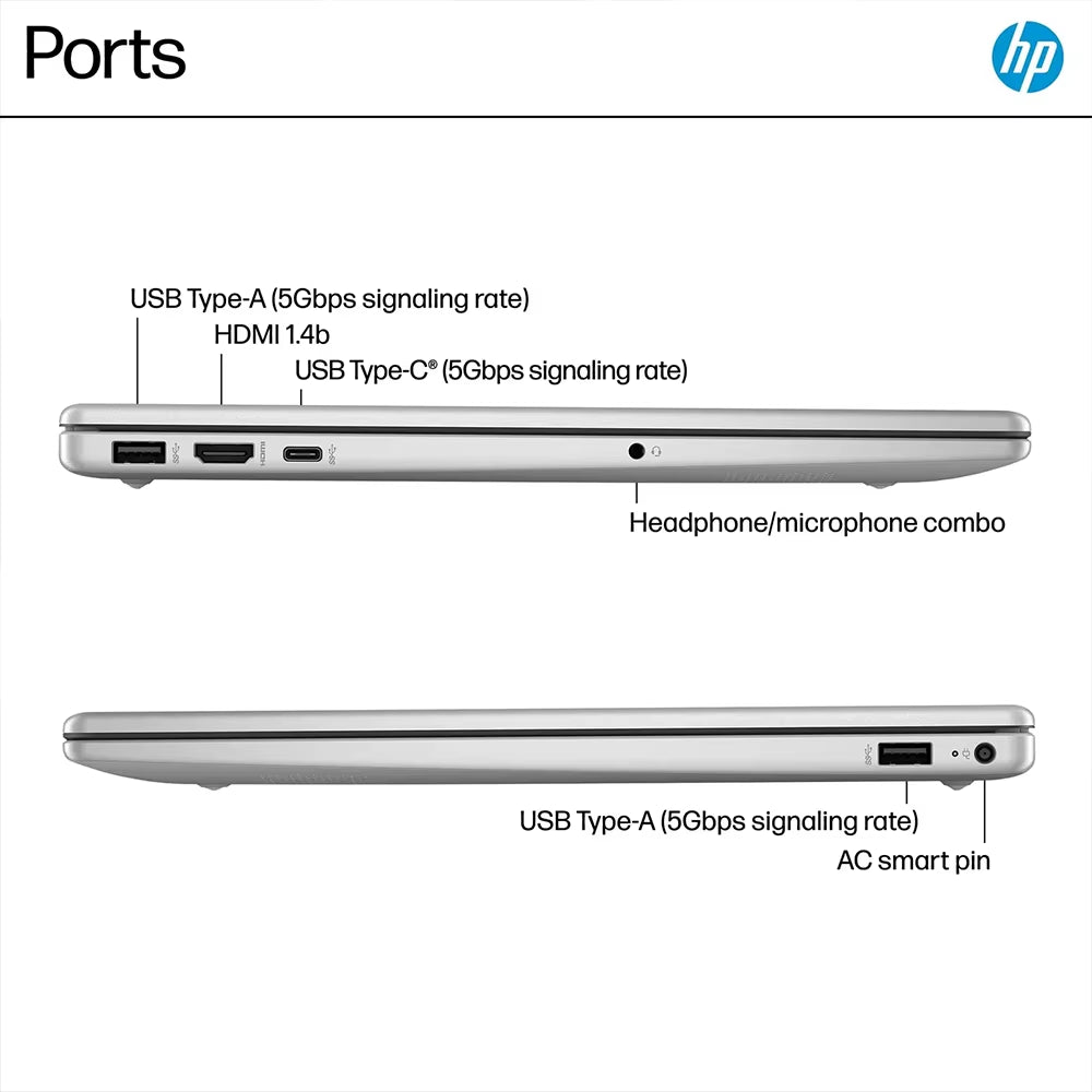 HP 15.6" Touchscreen Laptop,Business Laptop, Core I3-1315U,Up to 64GB RAM,2TB Ssd, UHD Graphics,Wifi 6E,Win 11,Silver