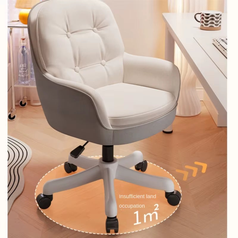 Comfortable Leisure Chair Is Suitable for Home Sedentary Office Chair Girls Bedroom Makeup Chair or Living Room Leisure Chair
