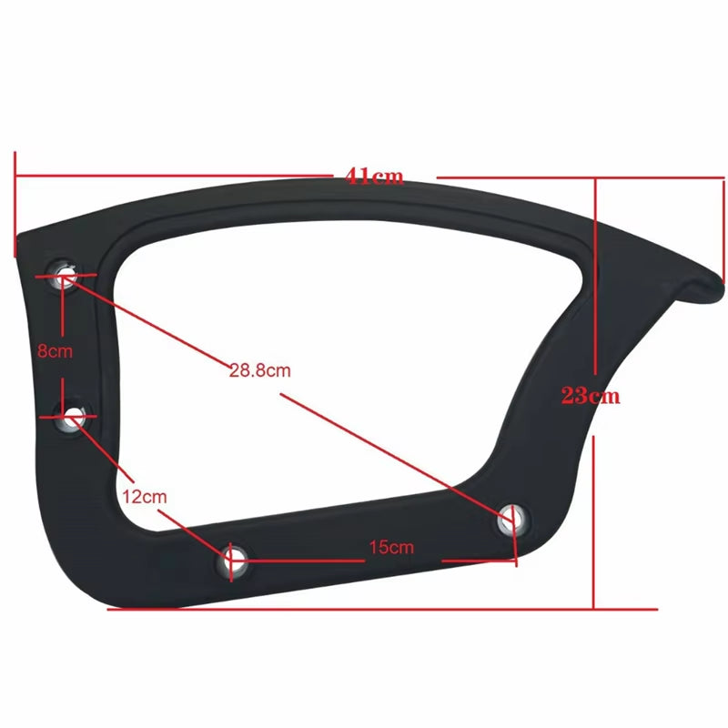 A11E-Office Chair Armrests Gaming Chairs Fixed Plastic Armrests Chair Accessories