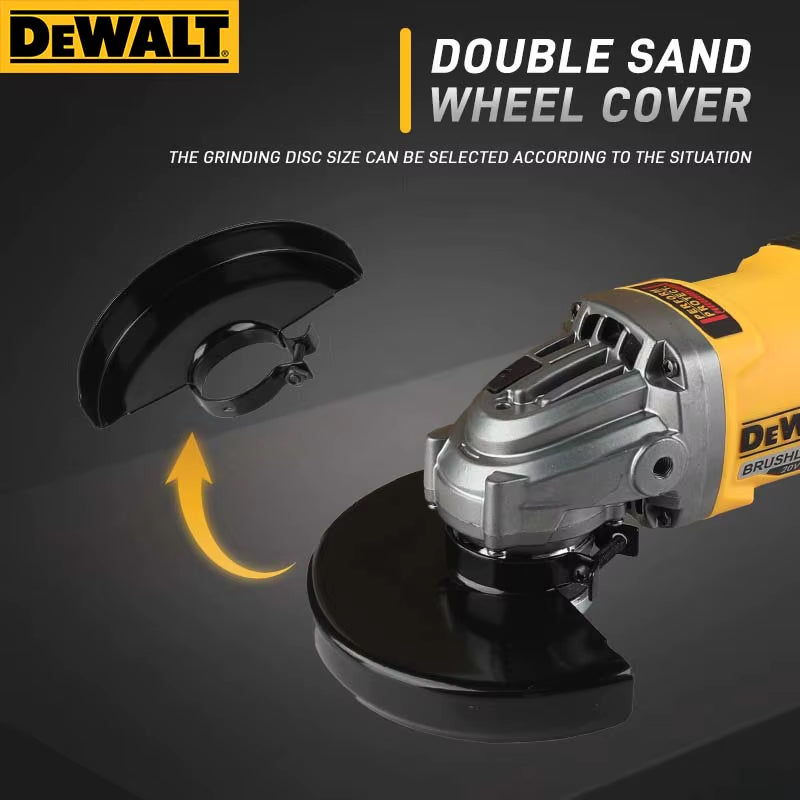 DCG414 18V Max XR Brushless 125mm Angle Grinder - 8800 RPM for Metal, Wood, and Pipe Cutting & Polishing