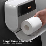 Portable Toilet Roll Paper Holder Plastic Waterproof Double Layer Paper Dispenser for Toilet Storage Box Bathroom Accessories