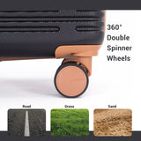 Luggage Sets 5 Pieces,Hardshell Suitcase Set with Double Spinner Wheel,Travel Case with TSA Lock and Weekend Duffle Bag