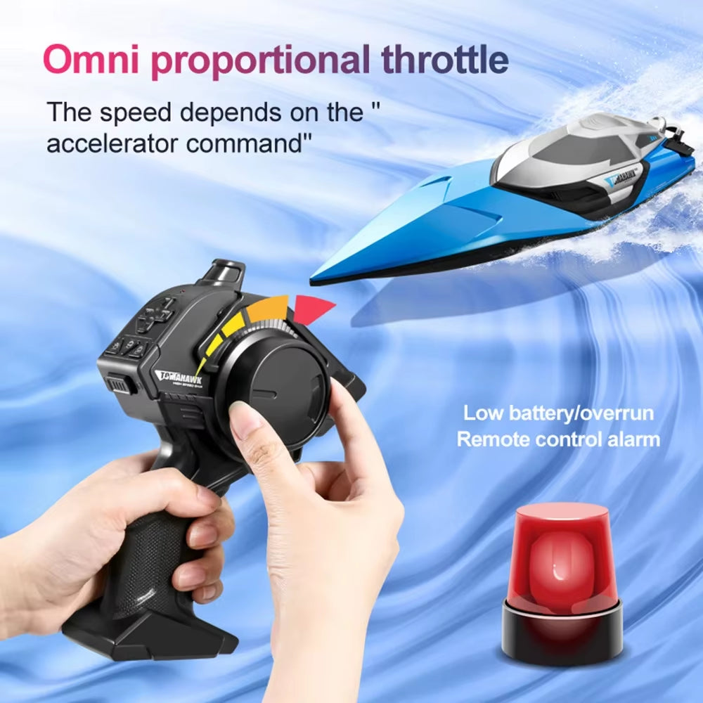 S2 Rc High Speed Boat 70Km/H Horsepower Electric Speedboat Double Seal Waterproof Water-Cooled Motor Outdoor Boats Toys for Boys
