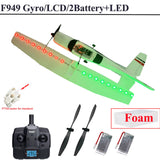 【C0】 2.4G F949 LCD Version RC Airplane Cessna 182 3D6G 3Ch Fixed Wing Plane Outdoor Drone RTF with Gyroscope and Night