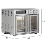 10 in 1 French Door Air Fryer and Oven Combination, 26 Quarts. Capacity