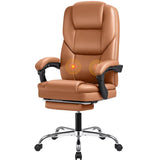 Ergonomic Executive Office Chair with Footrest for Big and Tall Users - Adjustable Reclining Desk Chair for Home and Office