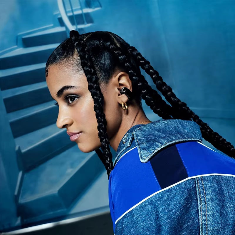 Open Ear Clip Earphones Noise Reduction for Working 17 Different Language Voice Control Waterproof Wireless Earphones