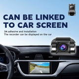 HD 1080 Pdash Cam Car USB ADAS DVR Dual-Lens Camera Video Special for Android Multimedia Player Front Recorder Reverse Vision