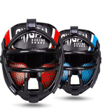 Muay Thai Martial Taekwondo W/Mask Kids/Adults Headgear Muay Sparring Equipment Protector New Training Head Arts Boxing Helmet