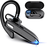 Bluetooth Headset Wireless Hands-Free Phone with Mic Hands-Free Earphones with 8 Hours Talk Time for Trucker Sports Riding