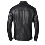 Leather Lop Bags Men'S Autumn Winter Slim Leather Jacket Fashion Custom Printed Motorcycle Coat Zipper Куртка Мужская Зимняя