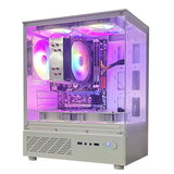 Gaming PC with AMD A8-7680 Processor/16 GB RAM/512G Ssd/Windows 11 Home with AMD Radeon R7 Graphics White Pc Gamer