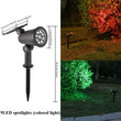 9 LED Solar Spot Light Outdoor Waterproof Spotlights Solar Garden Lights Landscape Lighting Decoration Pathway Lawn Lamp