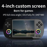 RG40XX H Handheld Game Console 4'' Screen Linux System Joystick RGB Lighting Effect RG40XXH Video Player Trimui Console