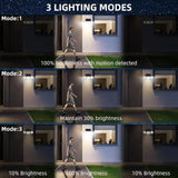 Solar Lights Outdoor 164 LED High Brightness 3 Heads 270° Wide Angle Motion Sensor IP65 Waterproof Security Lighting
