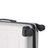 3Pc ABS Hardshell Lightweight Luggage Set Durable Spinner Wheel Suitcases 20 24 28 Inch White Complete Travel Set