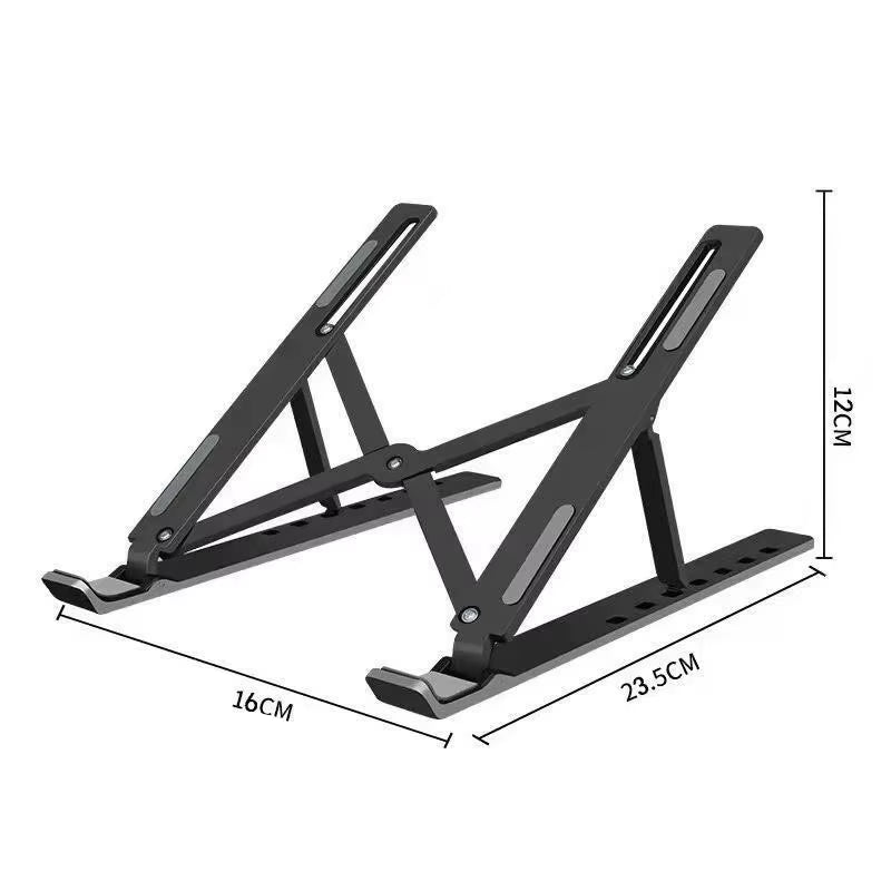 Aluminum Alloy Laptop Stand Adjustable Foldable Portable for Notebook Computer Bracket Lifting Cooling Holder Non-Slip