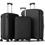 3-Piece Hardside Luggage Set with Spinner Wheels & TSA Lock, 20 Inch Carry On, 24 & 28 Inch Checked Suitcases