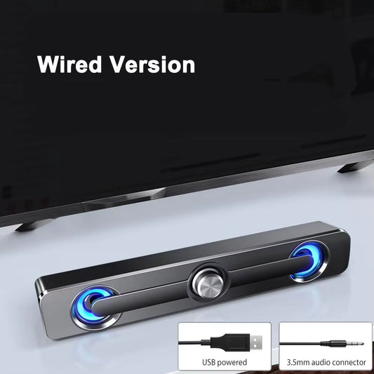 PC Sound Bar Bluetooth USB Wired Speakers Bar Stereo Speaker for Projector PC Laptop Phone Computer 3.5Mm Aux Speaker